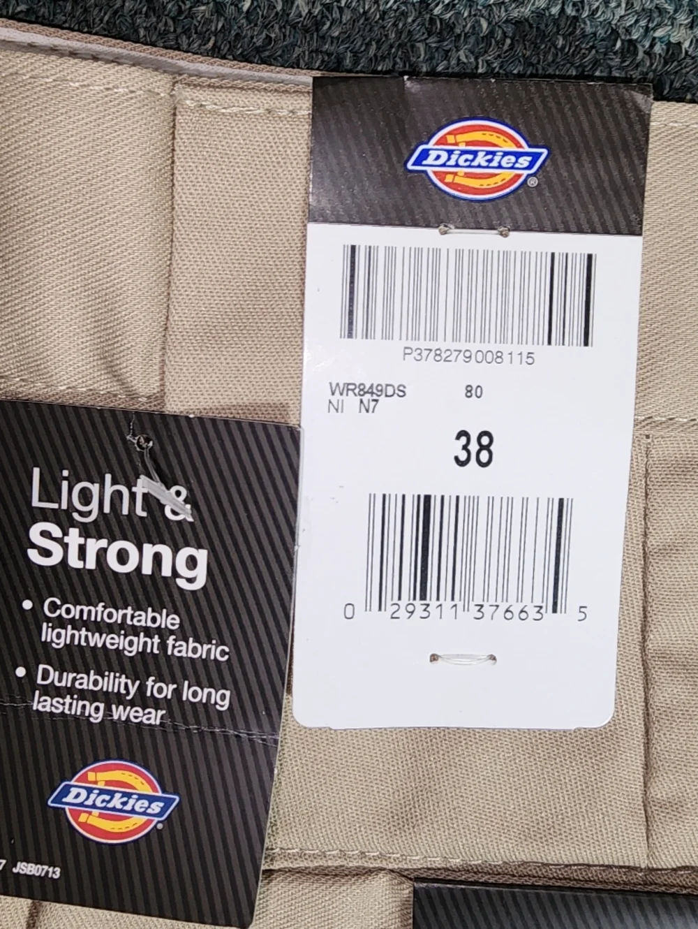 Dickies Shorts FLEX Stretch Work Shorts With a Cell Phone Pocket Khaki Size 38 - Picture 7 of 17